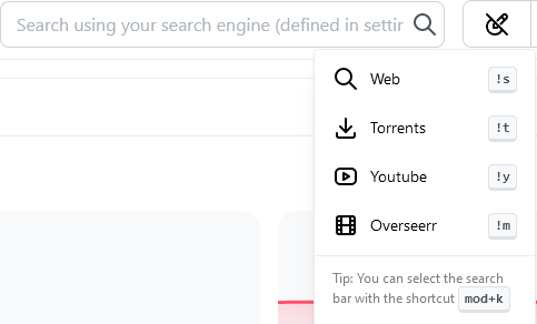 Search Box Switch